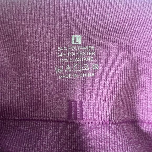 ✨2pc Scrunch Butt Seamless Leggings Lot L Blue Purple High Waist Yoga Workout - Picture 10 of 11